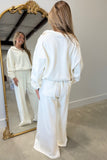 Cream Cloud Quarter Zip Set