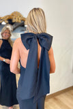 Formal Attire Halter Bow Dress Black