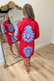 Keep In Touch Dress Red