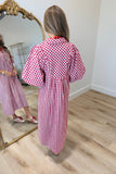 Umgee Harvest Special Dress Red Plaid