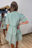 Season for Stripes Dress Green