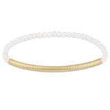 E Newton Bliss Bar Textured Mixed Metal 3mm