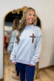 Jesus Saves Reversible Mock Neck Sweatshirt Brown
