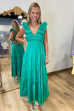 Meadow Hues Maxi Dress Green