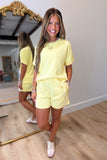 Lounging Luxe Short Set Yellow