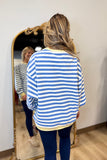 Striped Skies Oversized Sweatshirt