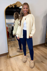 Lazy Days Oversized Cardigan Sweater Lemon