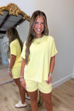 Lounging Luxe Short Set Yellow