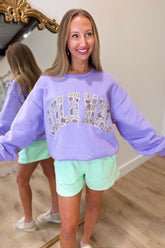 Lulu Mac Sweatshirt Lavender Camo