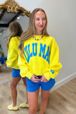 Lulu Mac Sweatshirt Yellow/Cyan