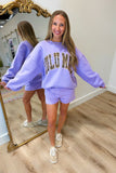 Lulu Mac Sweatshirt Lavender Leopard