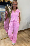 Soft Summer Pants Pink