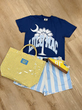 Lulu Mac Palmetto Moon Tee China Blue