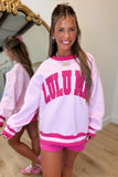Lulu Mac Social Society Light Pink/Hot Pink Stitch