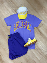 Lulu Mac Tiger Stripe Tee Violet