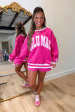 Lulu Mac Social Society Hot Pink/Light Pink Stitch