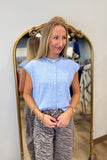 Piper Vest Cardigan Light Blue