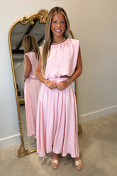 Spring Sweetheart Skirt Set Pink