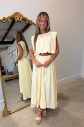 Spring Sweetheart Skirt Set Yellow