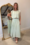 Spring Sweetheart Skirt Set Green