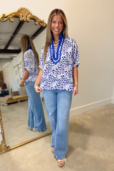 Lots of Dots Blouse Blue