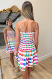 Colorburst Smocked Mini Dress RESTOCK