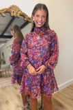 High Standards Floral Dress Plum