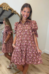 Darling Effect Dress Brown