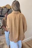 Saddle Up in Suede Top Camel
