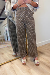 Spotted in the City Pants Brown