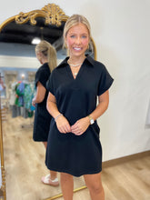 Go Team V Neck Dress Black