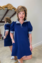 Perfect Fit Dress Navy