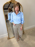APNY Cropped Wide Leg Pant Mocha