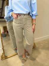 APNY Cropped Wide Leg Pant Mocha