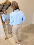 APNY Cropped Wide Leg Pant Mocha