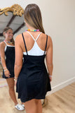 Double Layered Athletic Dress Black
