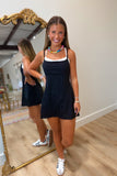 Double Layered Athletic Dress Black