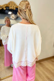 L O V E Pullover Top Ivory