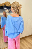 Mineral Washed Pocket Tee Blue