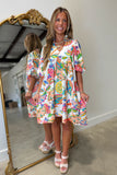 Umgee Neon Paisley Dress RESTOCK