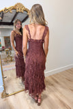 Laced in Romance Dress Brown
