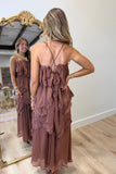 Layered in Love Maxi Dress Brown