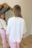 Basic But Elevated Ruffled Top White