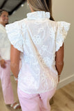 White Blossoms Blouse