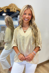 Pearl Experiences Metallic Top