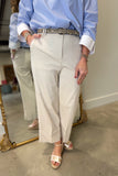 Renuar Wide Leg Ankle Pant Oyster