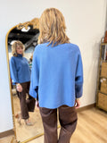 APNY Funnel Neck Sweater Blue