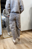 Zebra Print Barrel Jeans Mocha RESTOCK