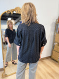 APNY Crinkle Pullover Black