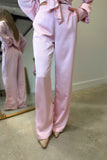 Stepping in Silk Pants Pink
